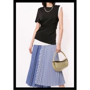 MONSE Black and White Short Sleeve Tee